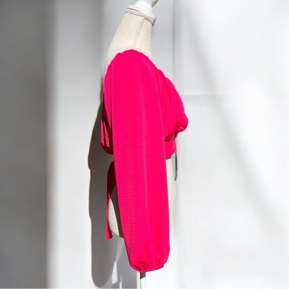🌻Altar'd State Pink Fushia Loren Crop Top Size Large - Picture 4 of 8